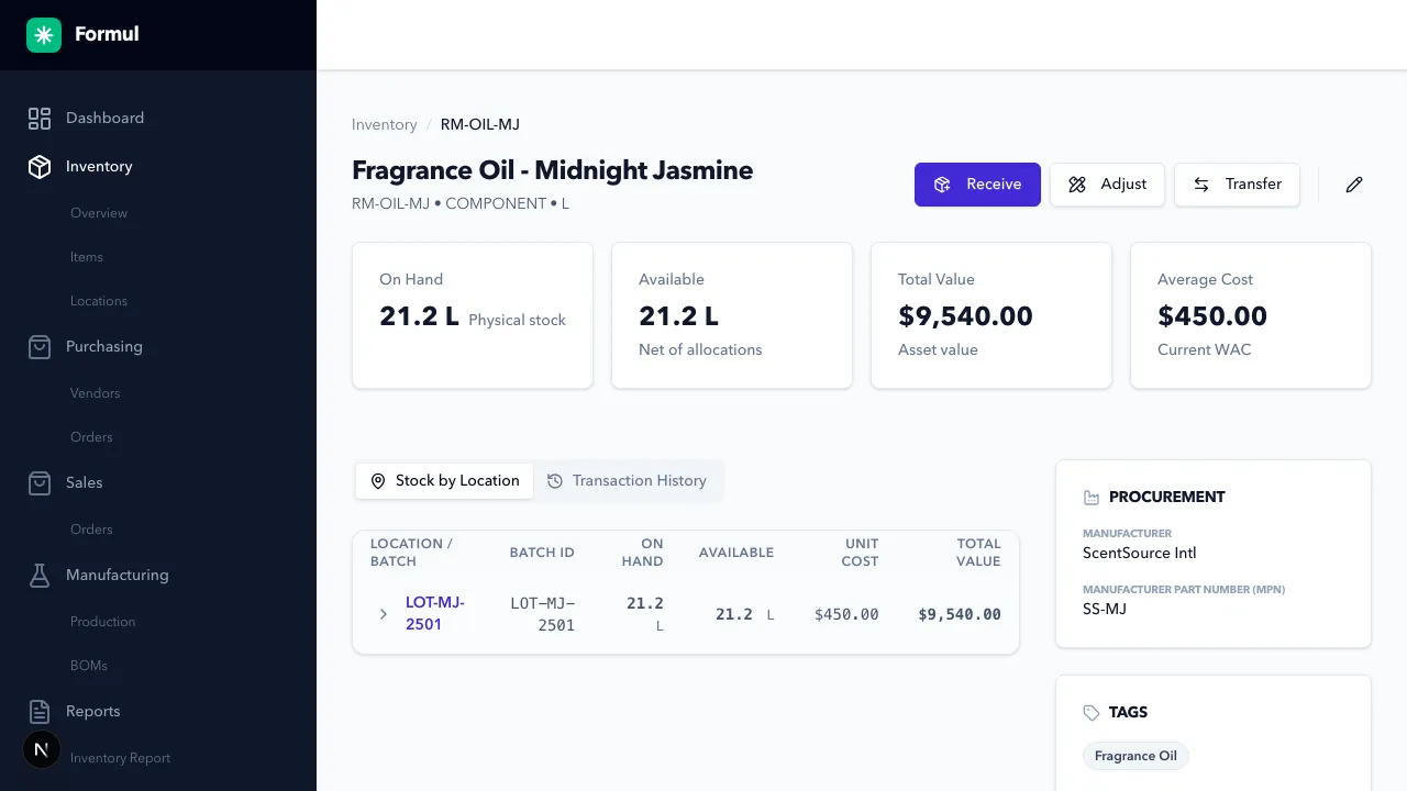 Ledger History